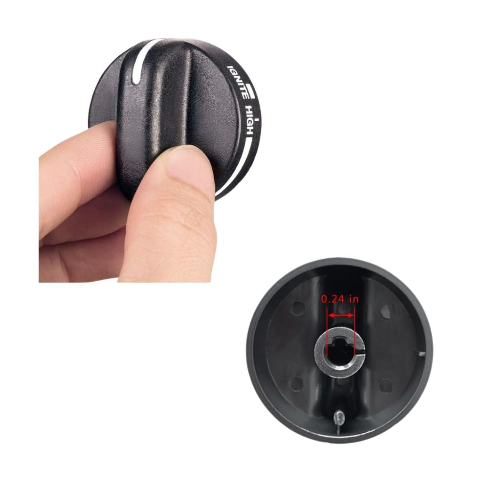 XPARTCO 8273103 Gas Range Burner Knob (Black) Replaces WP8273103 Parts-O-Matic