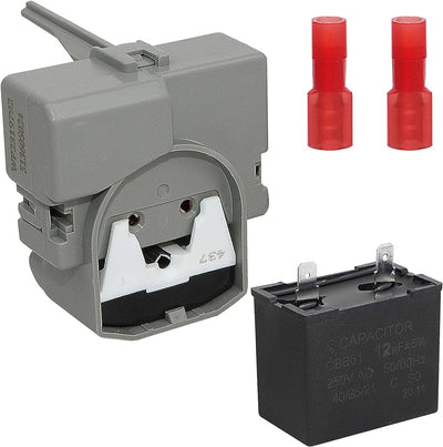 W10189190 Refrigerator Compressor Overload and Start Relay Replaces WPW10189190 Parts-O-Matic