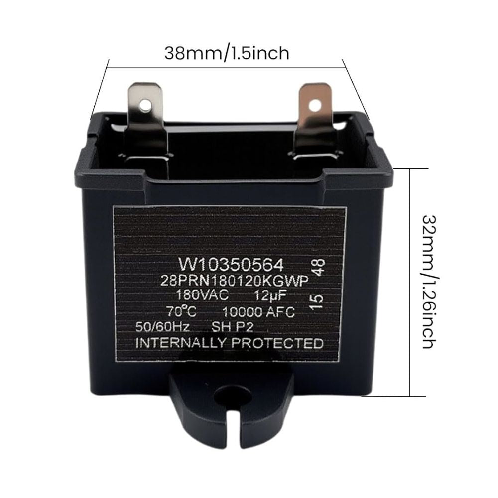 W10350564 Refrigerator Run Capacitor Replaces WPW10350564