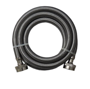 Supco 3804FFSS Stainless Steel Braided 6ft. 3/8" Washer Inlet Water Hose