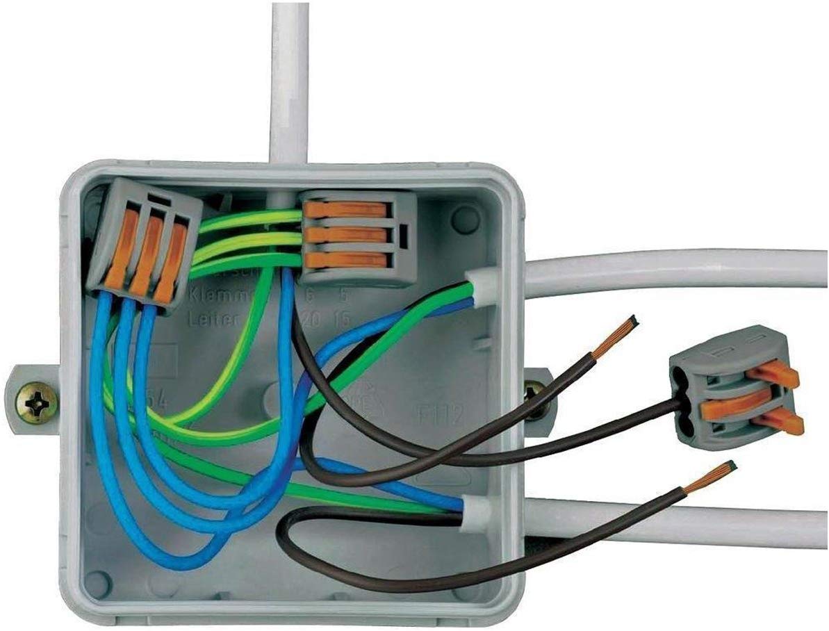 150 Pcs Set Lever-Nut wire Connectors, Compact Wiring Connector 2 3 4 5 Terminal