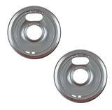 (2 Pack) W10196406CM Range Small 6" Steel Drip Bowl Pan Replaces WPW10196406