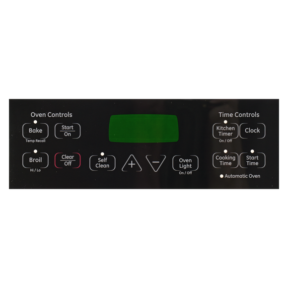 WB27T11005CM Range / Oven Control Overlay (Faceplate) Replaces WB27T11005