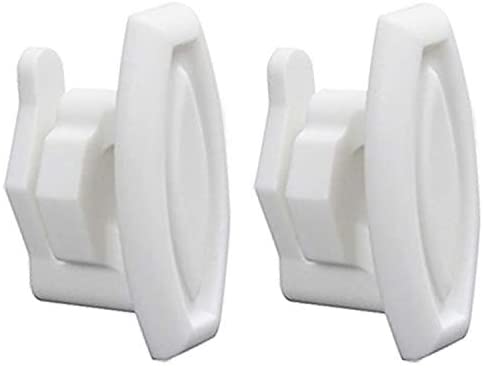 (2 Pack) WD12X10304CM Dishwasher Top Rack Slide End Cap Clip (Older Style) Replaces WD12X10304
