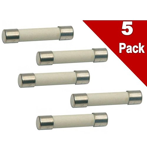 (5 Pack) EXP15A Ceramic Microwave Fuse, Fast Blow 15A