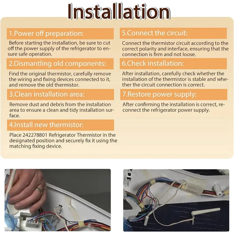 XPARTCO 242278801 Refrigerator Temperature Sensor  Parts-O-Matic