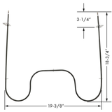 ERP B0750 Oven Bake Element Replaces WP74010750