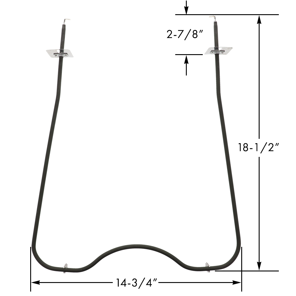 ERB778 Oven Bake Element Replaces Whirlpool 4336509 and GE WB44X238 Exact Replacement Parts