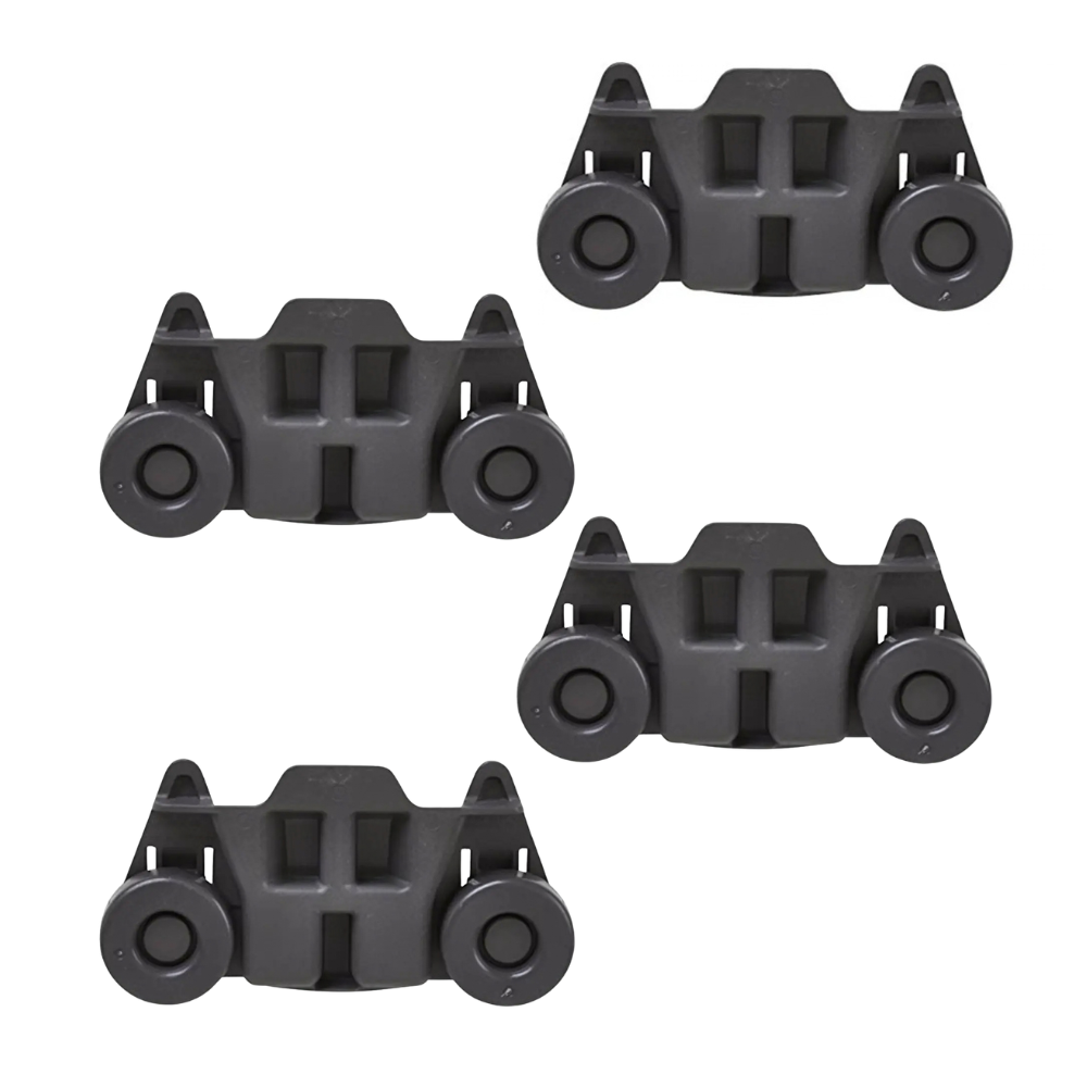 (4 Pack) W10195416 Dishwasher Lower Rack Wheel Replaces W10195416V  Parts-O-Matic