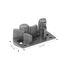 (2 Pack) W10195622 Dishwasher Dish rack Stop Clip Replaces WPW10195622