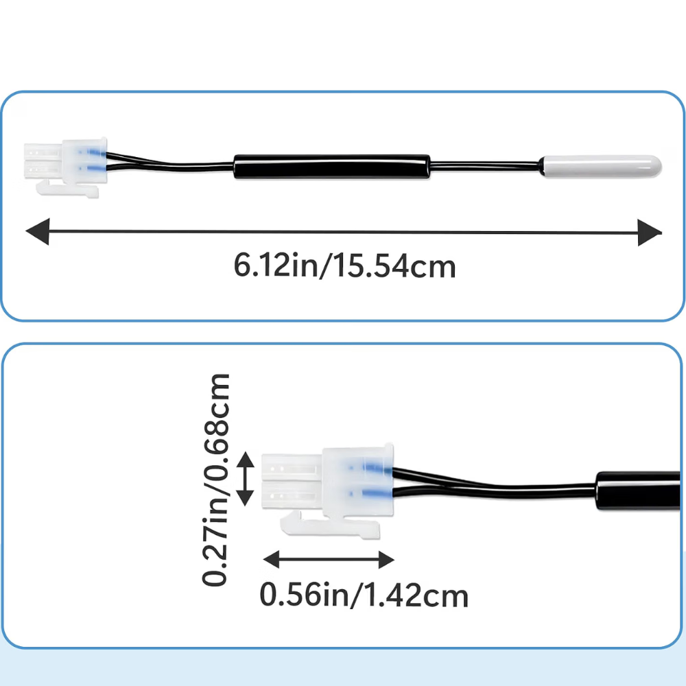 XPARTCO W10384183 Refrigerator Thermistor Replaces WPW10384183