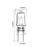 (2 Pack) XPARTCO WB08X10057 Microwave Halogen Bulb - 130V, 50W