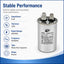XPC5-450R 5 uF Round Run / Start Capacitor | CBB65 5 uF (MFD) 450 Volts  Parts-O-Matic