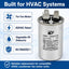 XPC5-450R 5 uF Round Run / Start Capacitor | CBB65 5 uF (MFD) 450 Volts  Parts-O-Matic