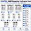XPARTCO HVAC Capacitor Contractor Pack — 18-Piece Assortment Kit (Dual + Single Run)  Parts-O-Matic