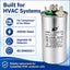 XPDC40X5-450R HVAC ROUND DUAL RUN CAPACITOR | 40+5 MFD 450 Volts  Parts-O-Matic