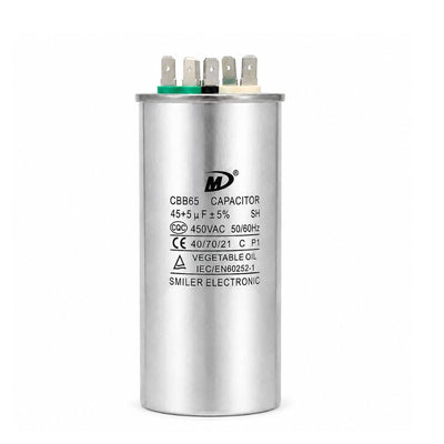 XPDC45X5-450R HVAC ROUND DUAL RUN CAPACITOR | 45+5 MFD 450 Volts  Parts-O-Matic