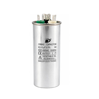 XPDC60X5-450R HVAC ROUND DUAL RUN CAPACITOR | 60+5 MFD 450 Volts  Parts-O-Matic