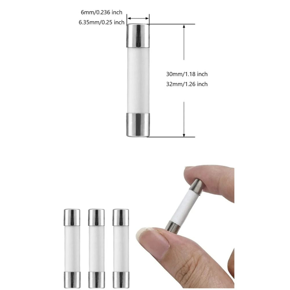 (20 PK) XP30A-FB Ceramic Line Fuse, Fast Blow, 30A - 6.35 x 32 mm XPARTCO