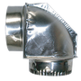 ERP 110108 4" Close Clearance 90 Degree Dryer Vent Elbow