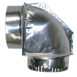 ERP 110108 4" Close Clearance 90 Degree Dryer Vent Elbow