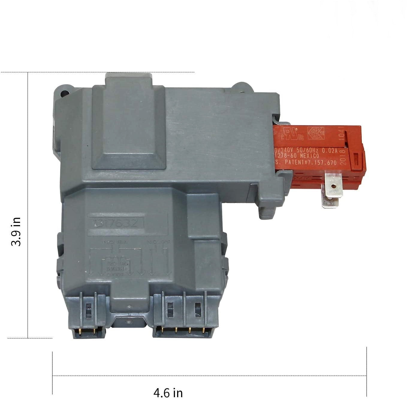 XPARTCO 131763256 Washer Door Lock also Replaces WH10X27534