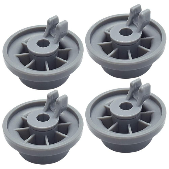 (4 Pack) ERP 165314 Dishwasher Lower Rack Roller Replaces 00165314