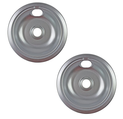 (2 Pack) 316048413CM 8" Burner Drip Pan Replaces 316048413