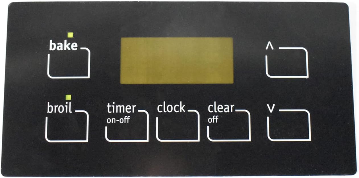 316220725CM Range / Oven Control Overlay (Faceplate) Replaces 316220725
