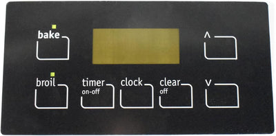 316220725CM Range / Oven Control Overlay (Faceplate) Replaces 316220725