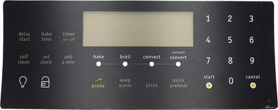 316419828CM Range / Oven Control Overlay (Faceplate) Replaces 316419828