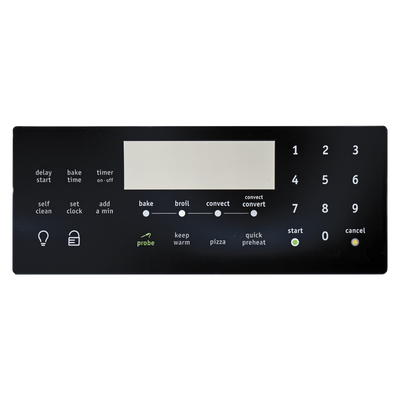 316419828CM Range / Oven Control Overlay (Faceplate) Replaces 316419828