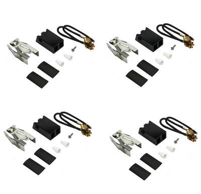 (4 Pack)  330031 Whirlpool Genuine OEM Burner Element Receptacle Kit