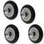 (4 Pack) 4581EL2002H Dryer Drum Roller w/ Bearing Replaces 4581EL2002L