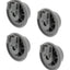 (4 Pack) ERP 611475 Dishwasher Lower Rack Roller Replaces 00611475