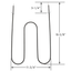 ERP B3200 Oven Broil Element Replaces 316203200