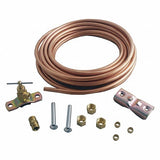 CIM15 Ice Maker (Copper) 15 Feet Copper Tubing and Self Tapping Saddle Valve