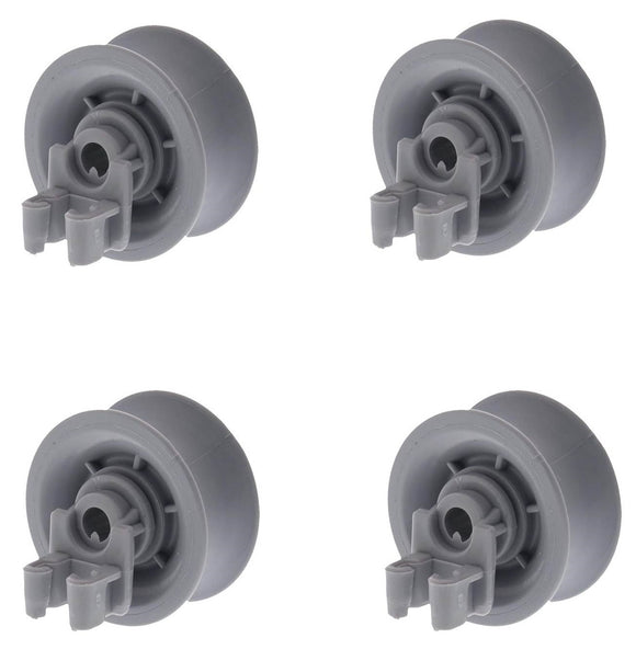 (4 Pack) ER611666 Dishwasher Upper Rack Roller Replaces 00611666