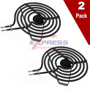 (2 Pack) ERS58D21 8" Surface Burner Element Replaces WPY04100166, 326789