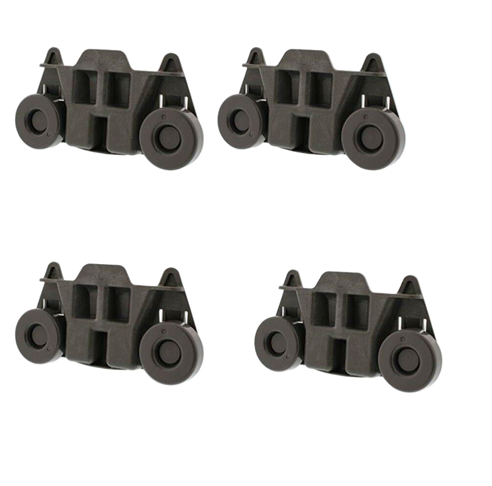 (4 Pack) W10195416 Dishwasher Lower Rack Wheel Replaces W10195416V