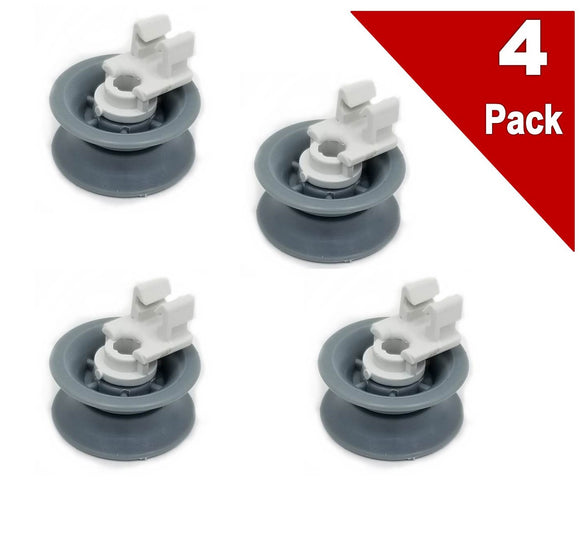 (4 Pack) EXP611666 Dishwasher Upper Rack Roller Replaces 00611666