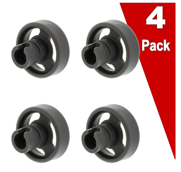 (4 Pack) ERWD12X10231 Dishwasher Lower Rack Roller Replaces WD12X10231