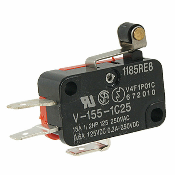 V-155-1C25 Micro Limit Switch | Short Hinge Roller Lever