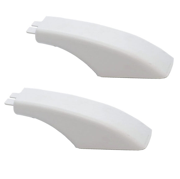 (2 Pack) WB07K10043CM Oven Door Handle End Cap (White) Replaces WB07K10043
