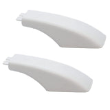 (2 Pack) WB07K10043CM Oven Door Handle End Cap (White) Replaces WB07K10043