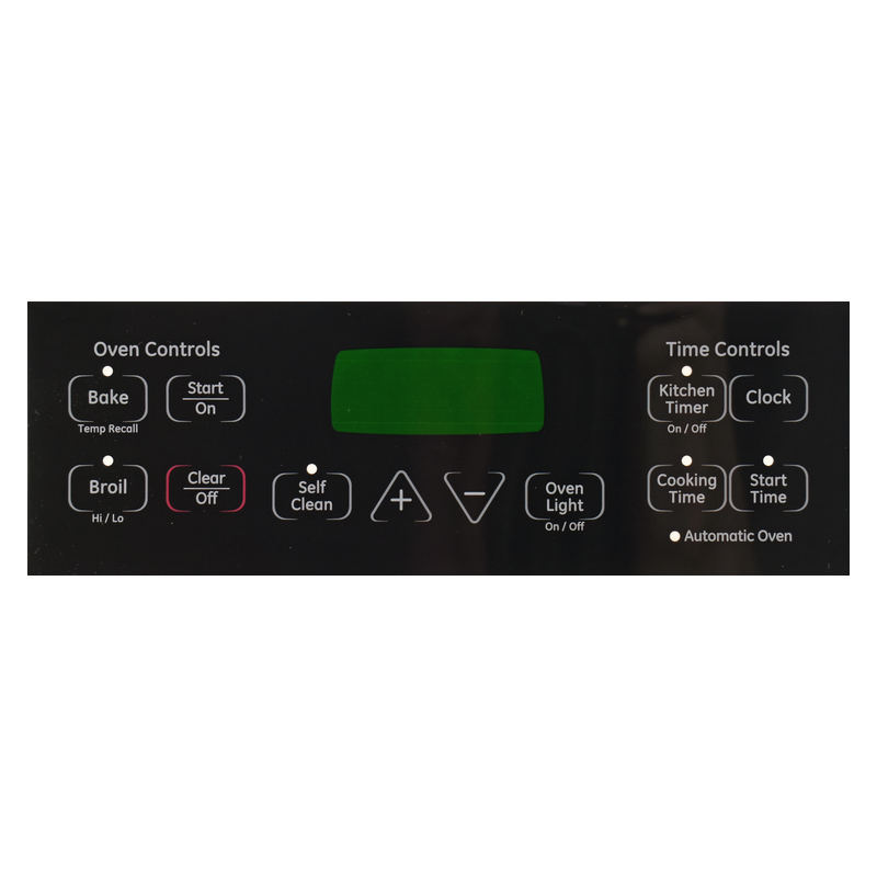 WB27T11005CM Range / Oven Control Overlay (Faceplate) Replaces WB27T11005