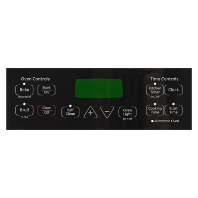 WB27T11005CM Range / Oven Control Overlay (Faceplate) Replaces WB27T11005