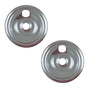 (2 Pack) WB31X5011CM 8" Burner Drip Pan Replaces WB31X5011