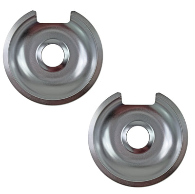 (2 Pack) WB32X10013CM 8" Burner Drip Pan Replaces WB32X10013