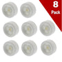 (8 Pack) EXPWD12X271 Dishwasher Lower Rack Front Roller Replaces WD12X271, WP2955-0007